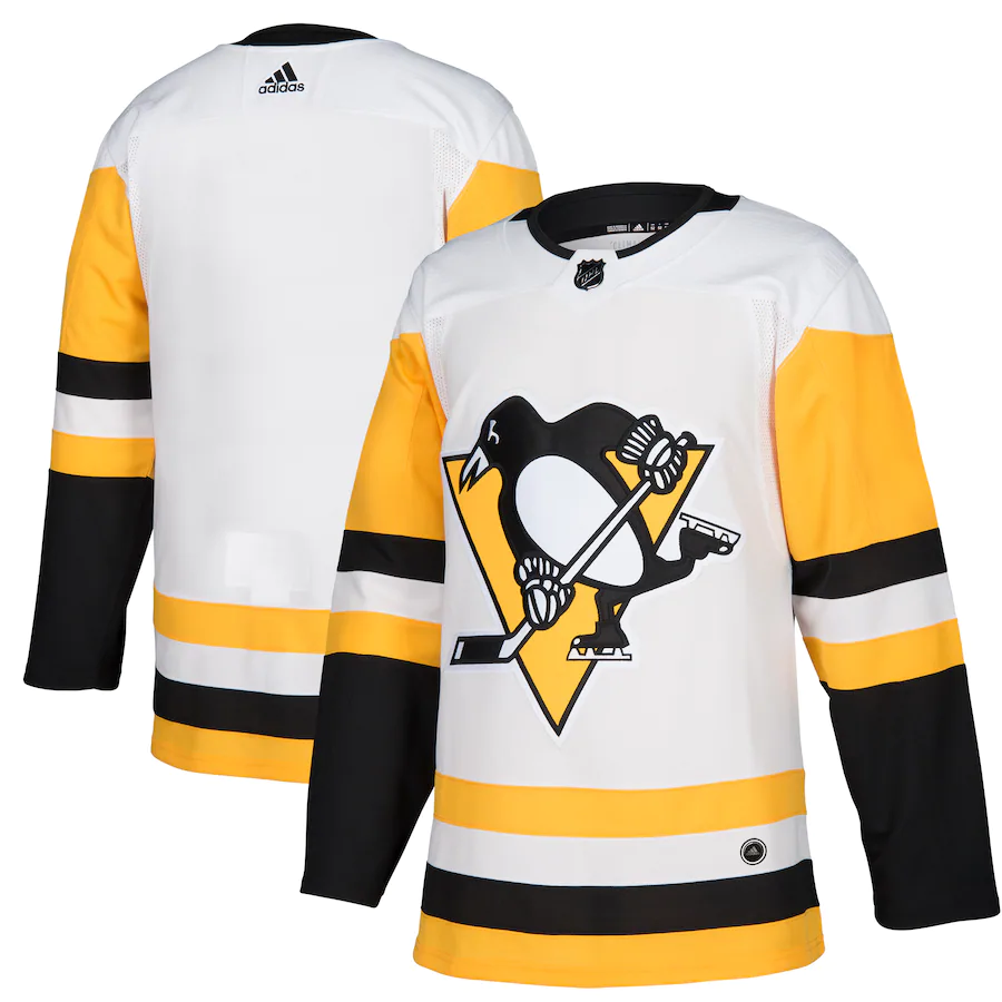 Herren Pittsburgh Penguins Eishockey Trikot Blank Auswärts Authentic Weiß